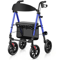 WALK MATE Rollator Walker – Foldable with Seat & 10" Wheels